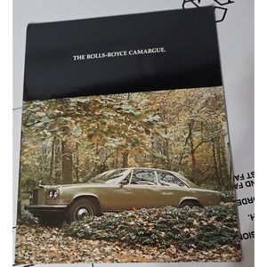 Rolls Royce Camargue Brochure Vintage Car Classic Luxury Automobile‎ History